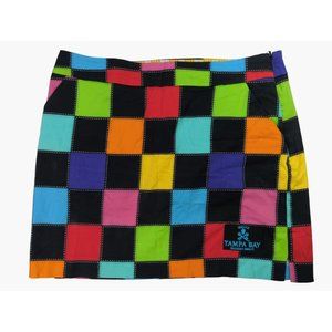 Loudmouth Ladies Multicolor Checkerboard Golf Ski… - image 1